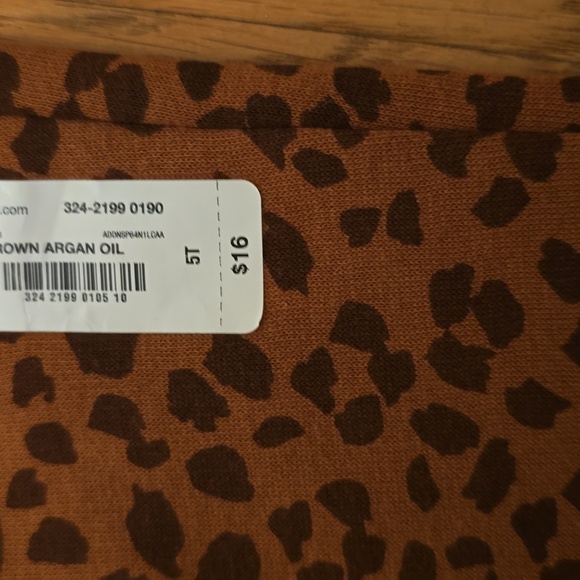 OKIE DOKIE BRAND TODDLER GIRLS ANIMAL PRINT BROWN JOGGER PANTS SIZE 5T - Picture 5 of 12